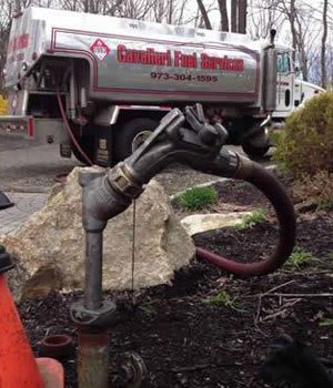 Cavalieri truck making home heating oil delivery